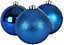 10cm/6Pcs Christmas Baubles Shatterproof Blue,Tree Decorations