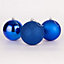 10cm/6Pcs Christmas Baubles Shatterproof Blue,Tree Decorations