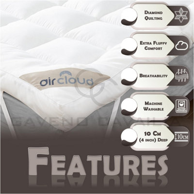 10Cm Mattress Topper Small Double Bed 4 Inches 4Ft Size