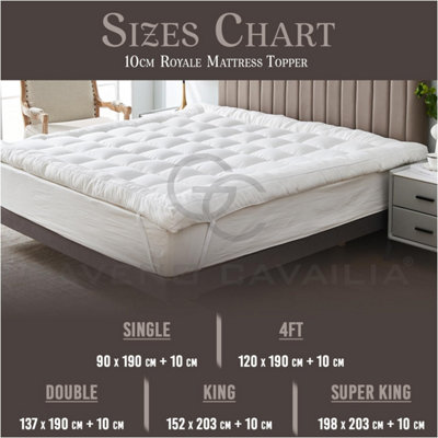 10Cm Mattress Topper Small Double Bed 4 Inches 4Ft Size - 5