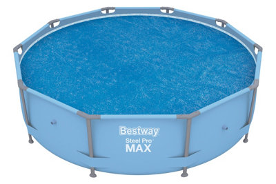 10ft Bestway Steel Pro / Max & Fastset Pool Solar Cover To Keep Heat In