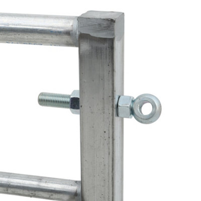 10ft Galvanized Metal Field Gate Farm Gate - 3