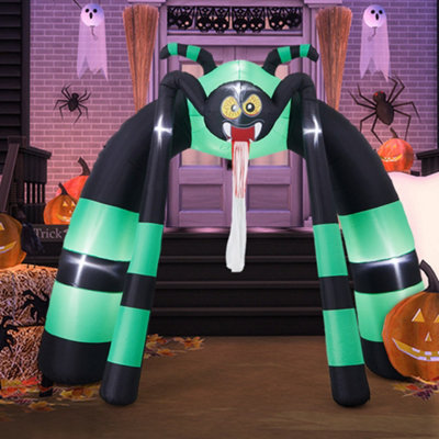 10ft Halloween Inflatables Outdoor Decorations, Angry Spider Archway ...