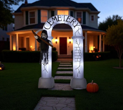 10ft Inflatable Cemetery Reaper Arch