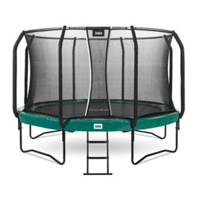10ft Salta Greem Round First Class Edition Trampoline with Enclosure