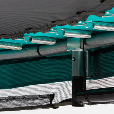 10ft Salta Green Comfort Edition InGround Round Trampoline with Enclosure - 6
