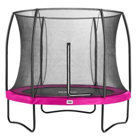 10ft Salta Pink Round Comfort Edition Trampoline with Enclosure