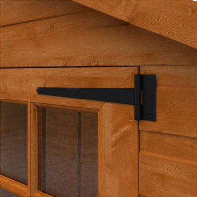 10ft x 10ft (2.95m x 2.95m) Wooden Classic Tongue and Groove APEX Summerhouse (12mm T&G Floor + Roof) (10 x 10) (10x10) - 7