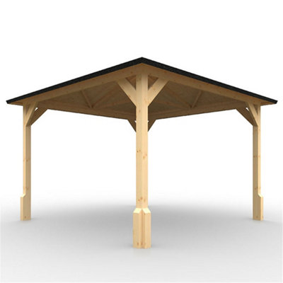 10ft x 10ft (2950mm x 2950mm) Horsforth Billings Garden Roofed Pergola