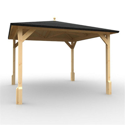 10ft x 10ft (2950mm x 2950mm) Horsforth Billings Garden Roofed Pergola - 7