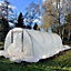 10ft x 24ft Straight Sided Polytunnel Kit, Heavy Duty Professional Greenhouse