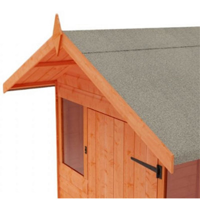 10ft x 6ft (2.95m x 1.75m) Wooden Summer APEX Shed (12mm T&G Floor + Roof) (10 x 6) (10x6) - 5