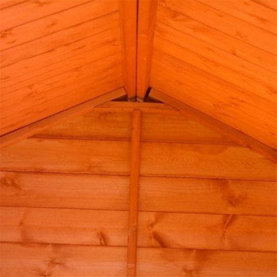 10ft x 6ft (2.95m x 1.75m) Wooden Summer APEX Shed (12mm T&G Floor + Roof) (10 x 6) (10x6) - 7