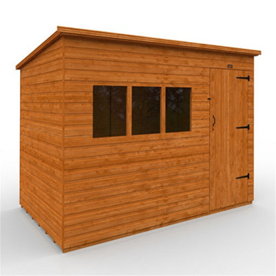 10ft x 6ft (2950mm x 1750mm) Horsforth Deluxe Shiplap Pent Shed with 3 ...