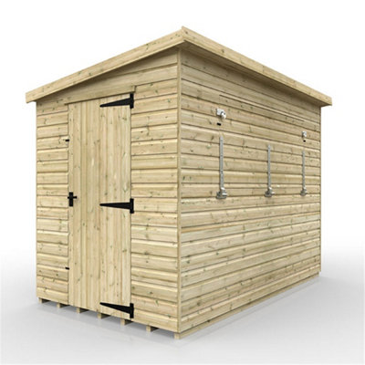 10ft x 6ft (2950mm x 1750mm) Horsforth Elite Pressure Treated Shiplap Pent Bar Shed - 5