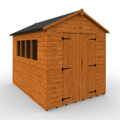 10ft x 7ft (2350mm x 2050mm) Horsforth Shiplap Heavyweight Workshop Shed with 4 Window (12mm Tongue and Groove Floor and Roof)