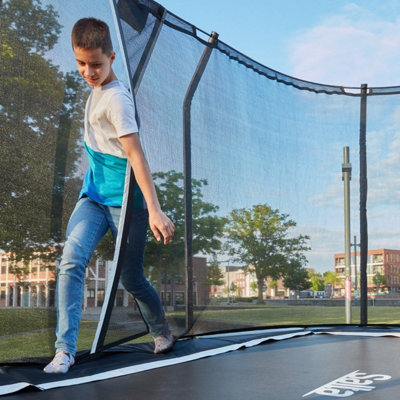 10ft x 7ft Salta Black Premium Rectangular Trampoline with Enclosure - 5