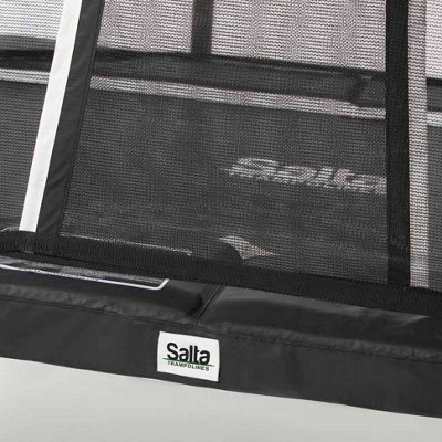 10ft x 7ft Salta Black Premium Rectangular Trampoline with Enclosure - 7