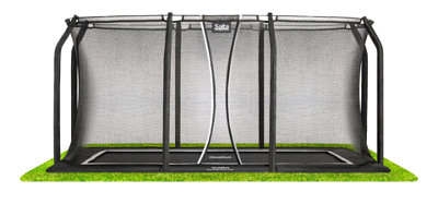 10ft x 7ft Salta Royal Baseground Rectangular Trampoline with Enclosure