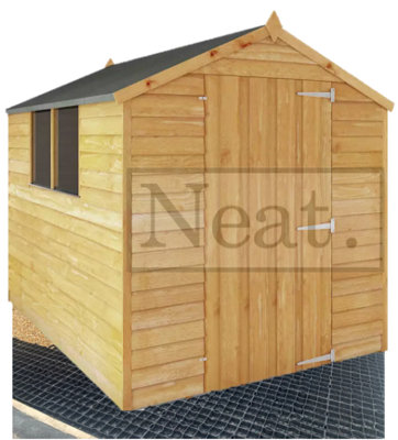 10ft x 8ft (10x8) - SHEDBASE/OUTERHOUSE BASE KIT - Neat Plastics Gravel/Grass Grid Paver Path Base Mat - Membrane Included - 4