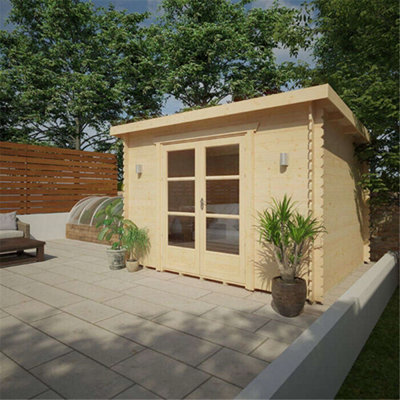 10ft x 8ft (2950mm x 2350mm) Horsforth "The Hartford" 28mm Log Cabin