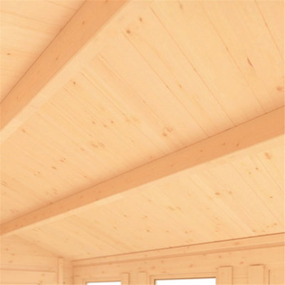 10ft x 8ft (2950mm x 2350mm) Horsforth "The Hartford" 28mm Log Cabin - 8