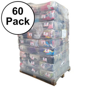 10kg Bag of Rags - Bale of Mixed Coloured Sweatshirt Cotton Rags (Pallet of 60)
