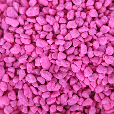 10kg Magenta Fluorescent Aquatic Gravel - Decorative Aquarium Fish Tank ...