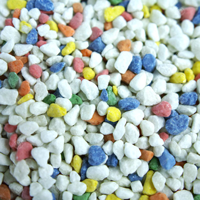 10kg Rainbow Mixed Coloured Aquatic Gravel Premium Natural Bottom Fish Tank Stones