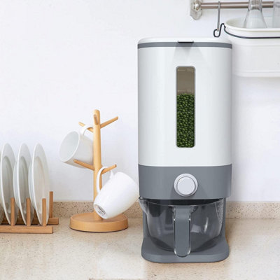 10KG Sealed Rice Dispenser Storage Container with Measuring Cup - BPA-Free Household for Kitchen Pantry Organization