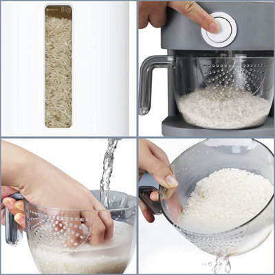 10KG Sealed Rice Dispenser Storage Container with Measuring Cup - BPA-Free Household for Kitchen Pantry Organization - 4