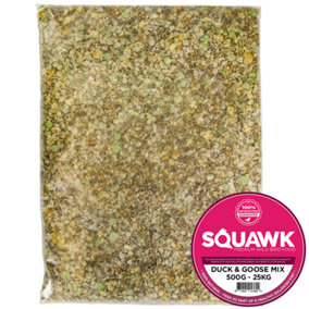 10kg SQUAWK Duck & Goose Mix - Premium Grade Wild Bird Food Tasty Nutritious Snacks