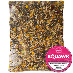10kg SQUAWK Parrot Fruit - Nutritious African Grey Macaw Parrots Food Feed Mixtured