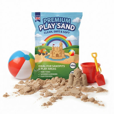 10kg Ultra Soft Clean Kids Play Sand for Sandpits, Trays & Sensory Play