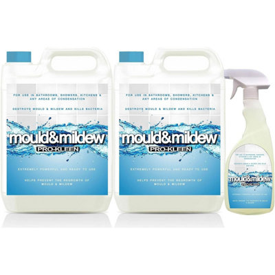 10L + 750ml of Pro-Kleen Mould & Mildew Remover Killer & Cleaner Super Concentrate Spray