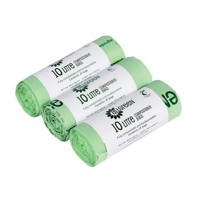 10L All-Green Compostable Kitchen Caddy Liners (Large) - 3 Rolls