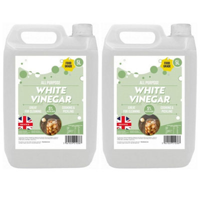 10L All Purpose White Vinegar Ideal For Cleaning Windows & Removing Stains