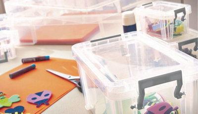 10L Clear Stacking Storage Box With Clip Lock Lid Storage 40x26x15cm - 7