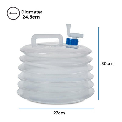10L Foldable Water Container Water Bucket for Travel Collapsible Water Carrier - 9