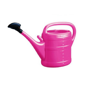 10L Garden Essential Watering Can Indoor Outdoor Watering Can With Rose - Pink