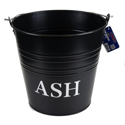 10L Metal Ash Bucket with Lid Storage Coal Bin - 3