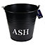 10L Metal Ash Bucket with Lid Storage Coal Bin