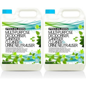 10L of Multi-Purpose Deodoriser Disinfectant Sanitiser Cleaner & Urine Neutraliser Super Concentrated Professional Formula