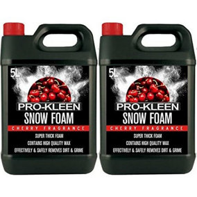 10L of Pro-Kleen Cherry Snow Foam with Wax Super Thick & Non-Caustic Foam
