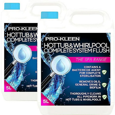 10L of ProKleen Hot Tub & Whirlpool Complete System Flush Cleaner DIY at B&Q