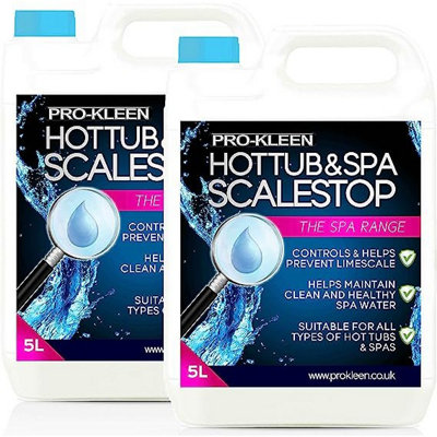 10L of ProKleen ScaleStop Hot Tub & Spa Descaler Limescale Removal