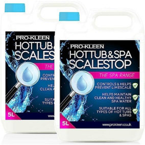 10L of Pro-Kleen ScaleStop Hot Tub & Spa Descaler - Limescale Removal & Prevention Inhibitor