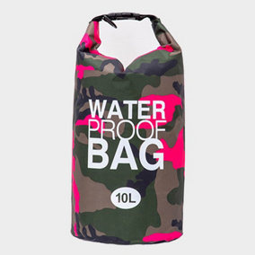 10L Single Strap Rose Red Multifunctional Outdoor PVC Waterproof Backpack