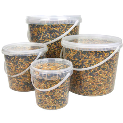 10L SQUAWK All Seasons Wild Bird Food Mix - Year Round Quality Garden Feed - 3