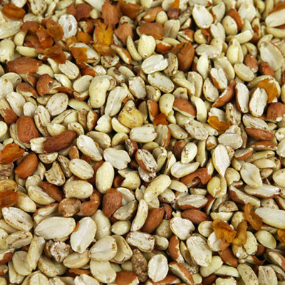 10L SQUAWK Split Peanuts - Wild Bird Premium Grade Garden Birds Fresh Food Mixture